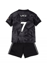 Fotbalové Dres Arsenal Bukayo Saka #7 Dětské Venkovní Oblečení 2022-23 Krátký Rukáv (+ trenýrky)